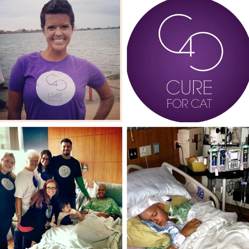 Cat in 2013, when she underwent an autologous stem cell transplant