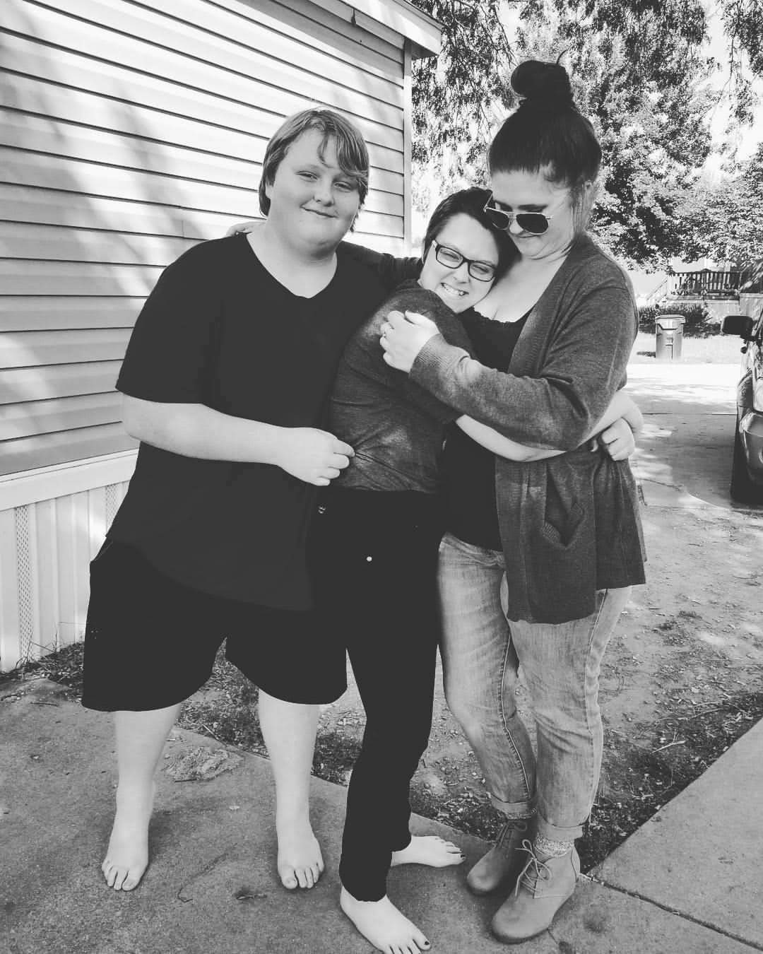 Macy with her brother and sister