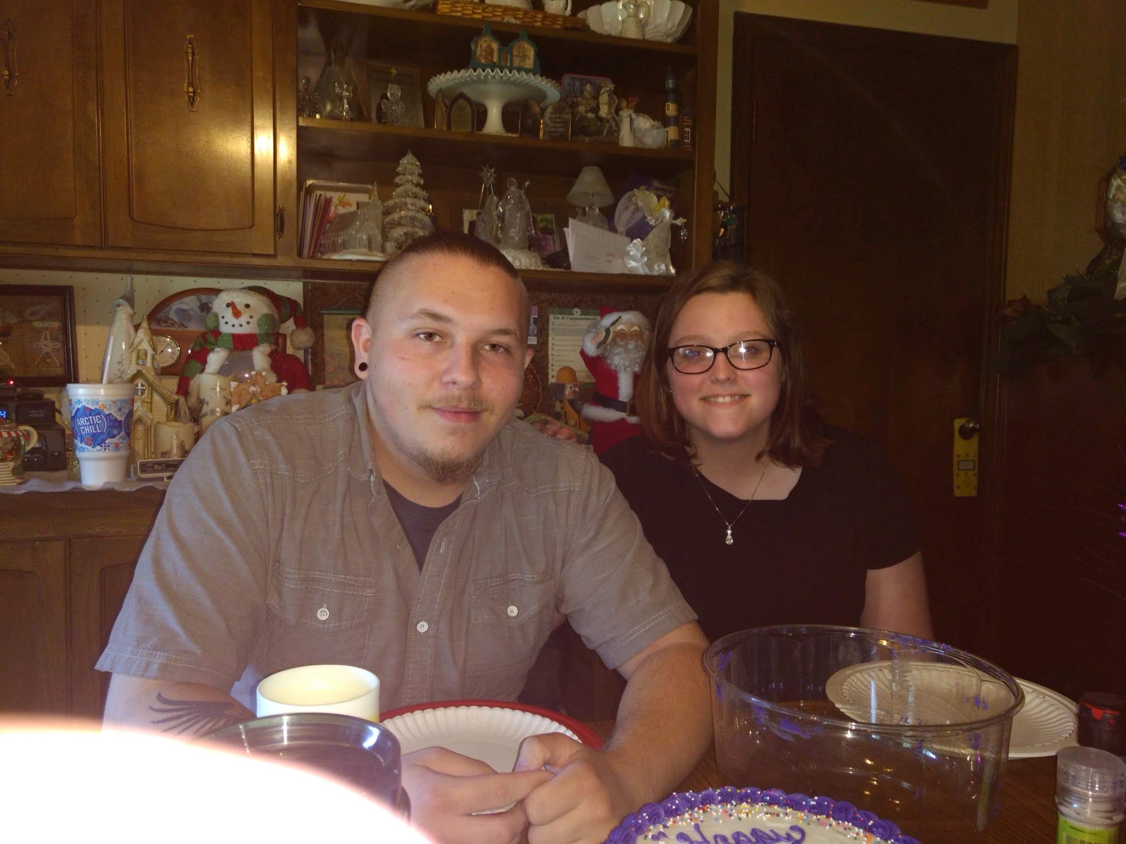 Macy with her boyfriend of three years