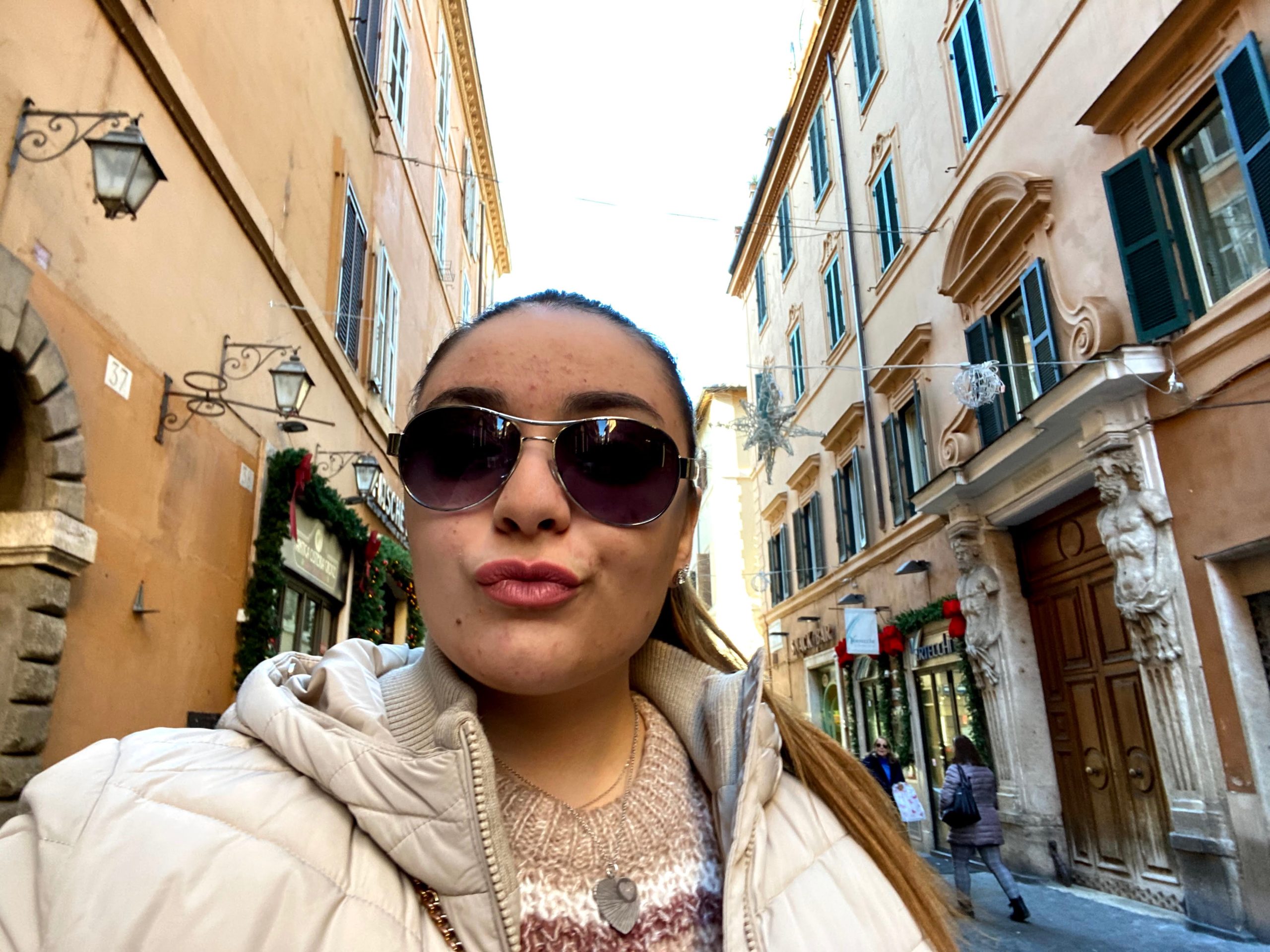 Jayda in Rome during Epiphany
