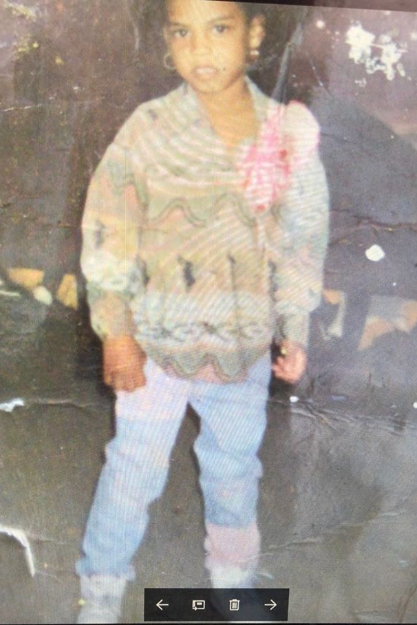 Keanna at around 4 or 5 years old