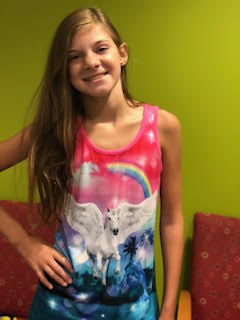"I use the unicorn as my symbol because it reminds me to not give up and to stay strong."
