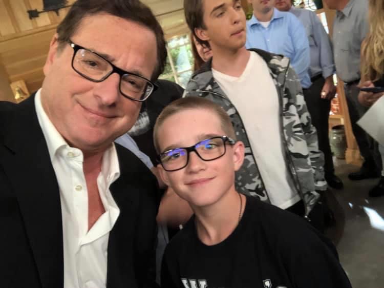 Wyatt with Bob Saget at the Scleroderma Research Foundation's Cool Comedy Hot Cuisine event