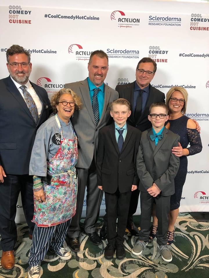 Wyatt and his family at the 2019 Cool Comedy, Hot cuisine event