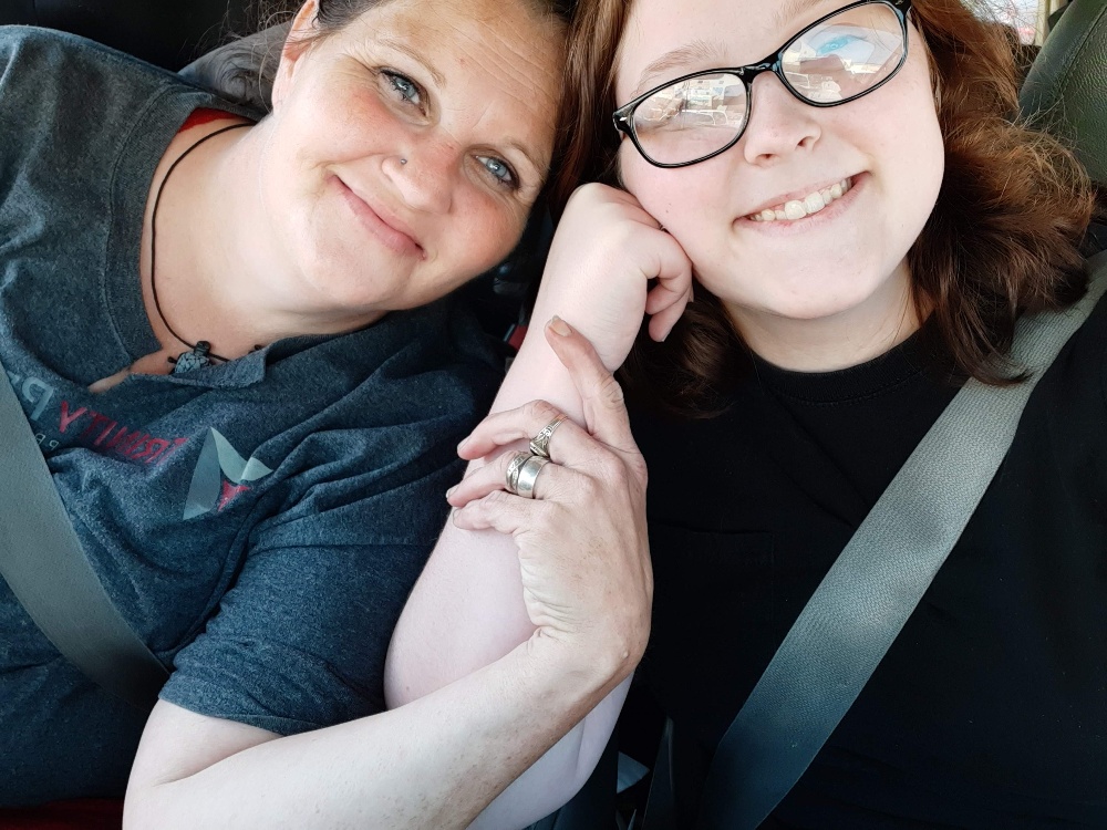 Macy and her mom