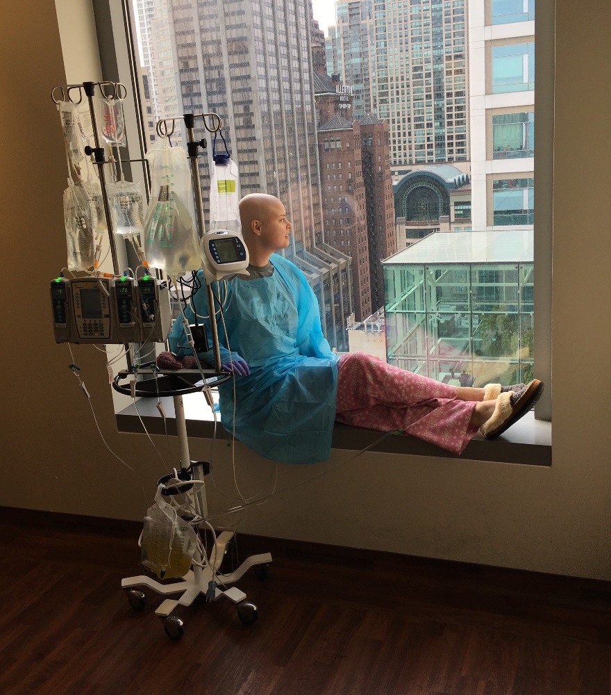 Chanel undergoing her stem cell transplant in Chicago