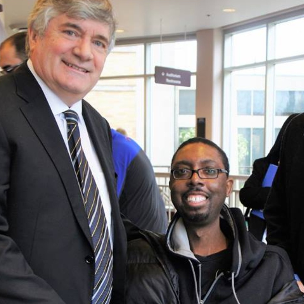 Erion with his stem cell transplant donor