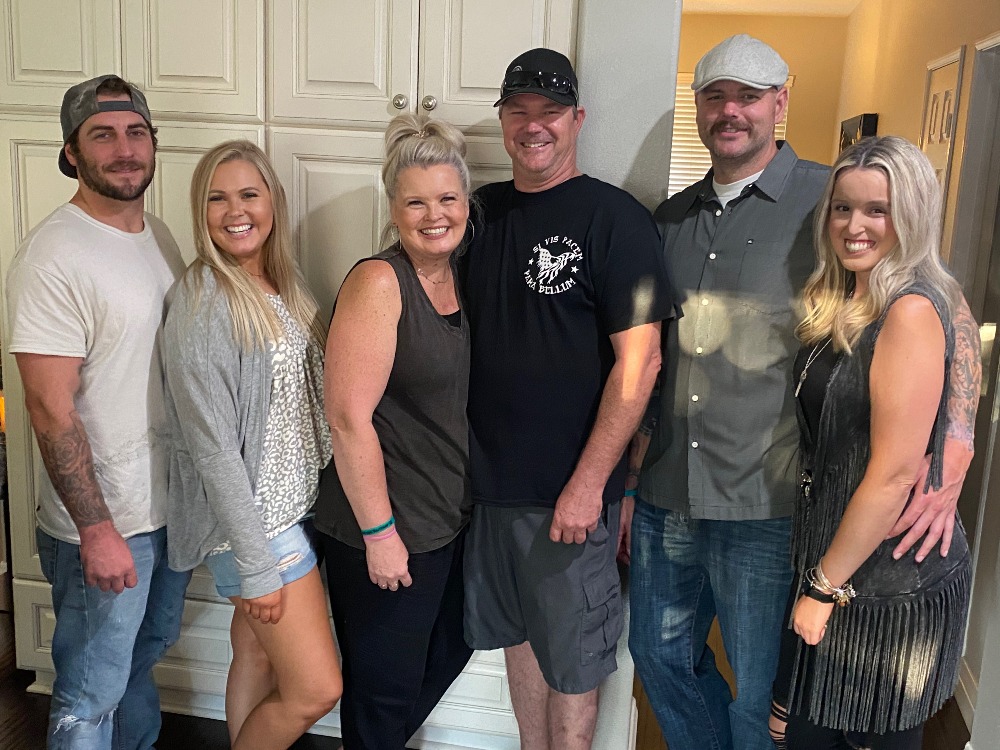 Brittany with her family, who are her biggest supporters