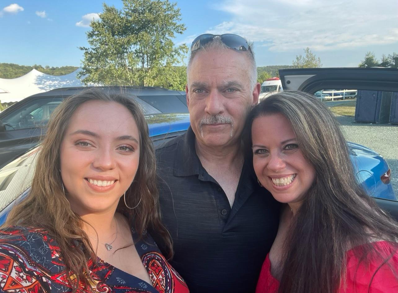 Maria, Frank (husband), and Mackenzie (daughter)