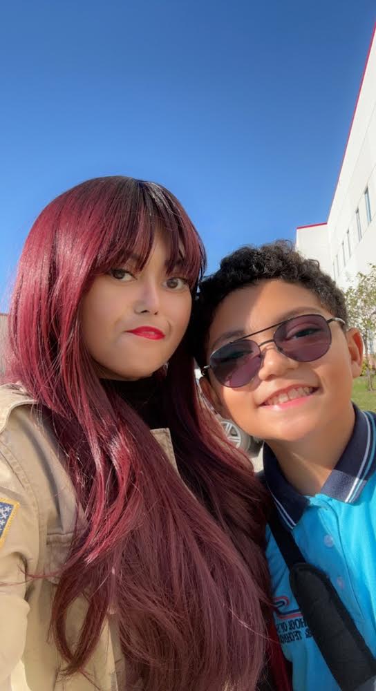 Elesha with her son