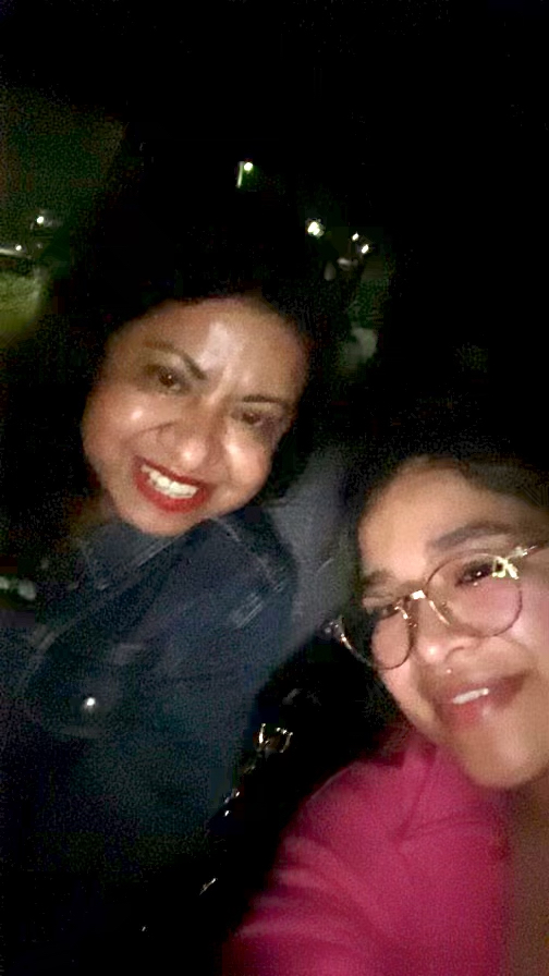 Marissa and her daughter, Cece, on a mother-daughter date at a WAR Concert