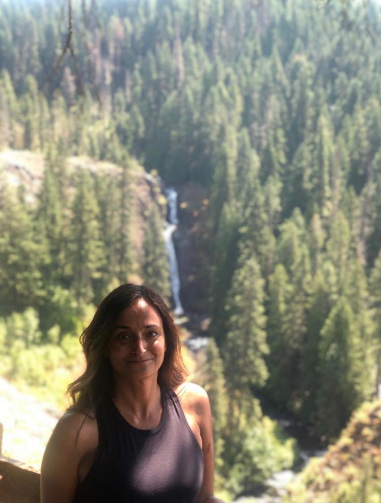 Natasha on a hike in Idaho