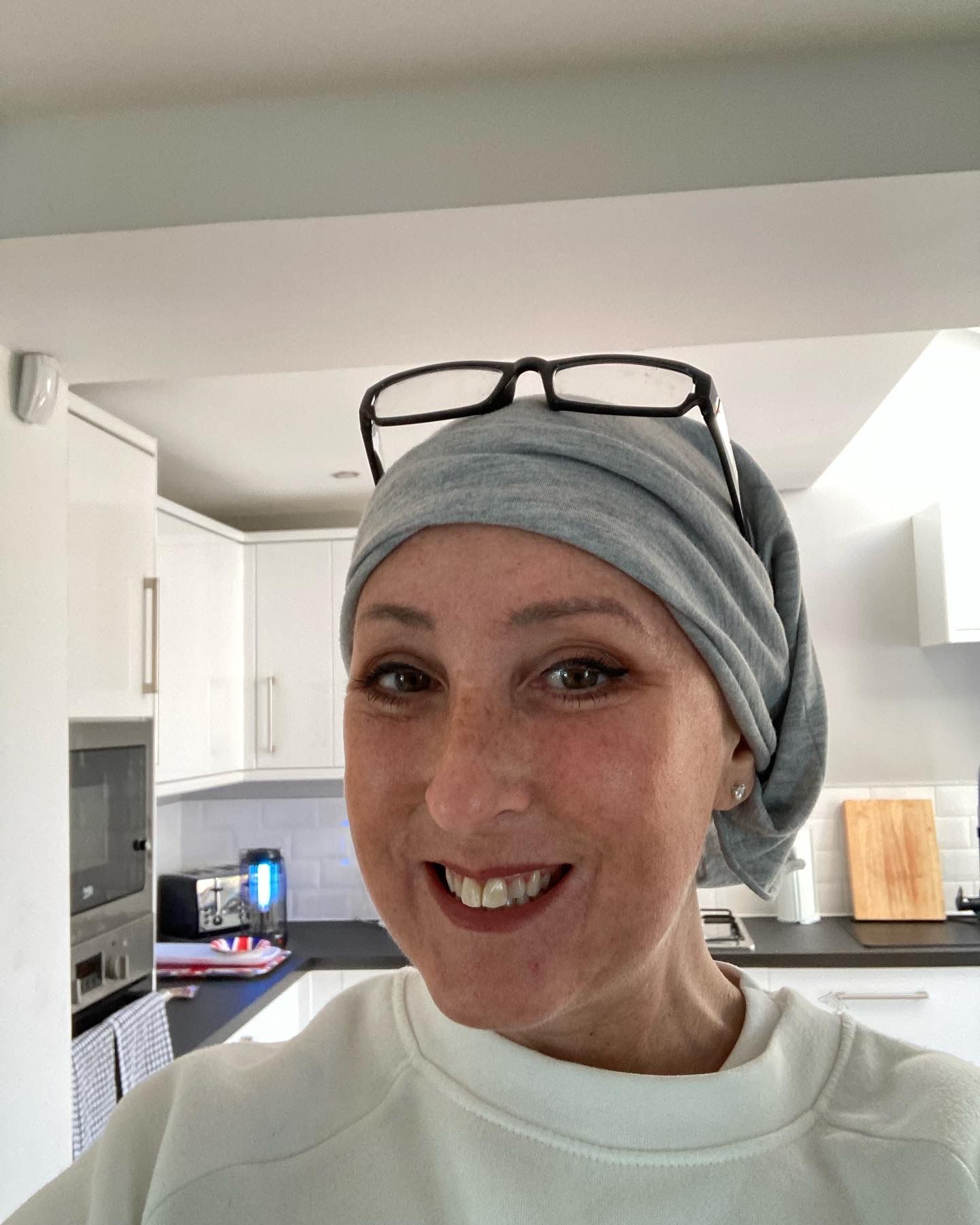 Cheryl just finished her first chemotherapy treatment!