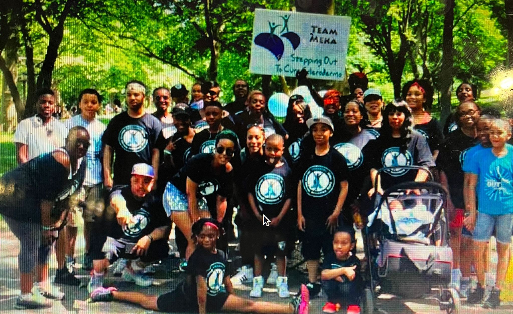 Tameka's third annual Scleroderma Walk with her family!