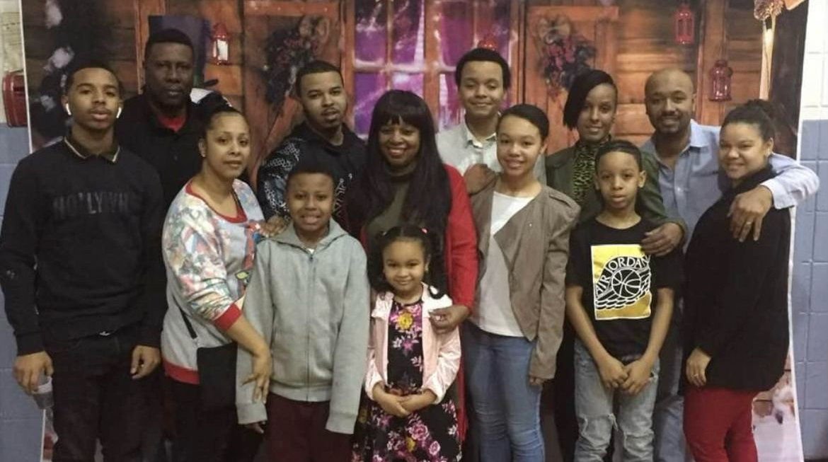 Tameka and her family during Christmas vacation