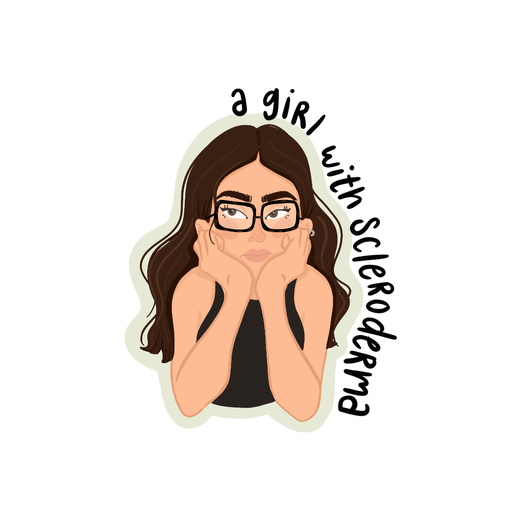 The logo for Aneila’s instagram page, @agirlwithscleroderma