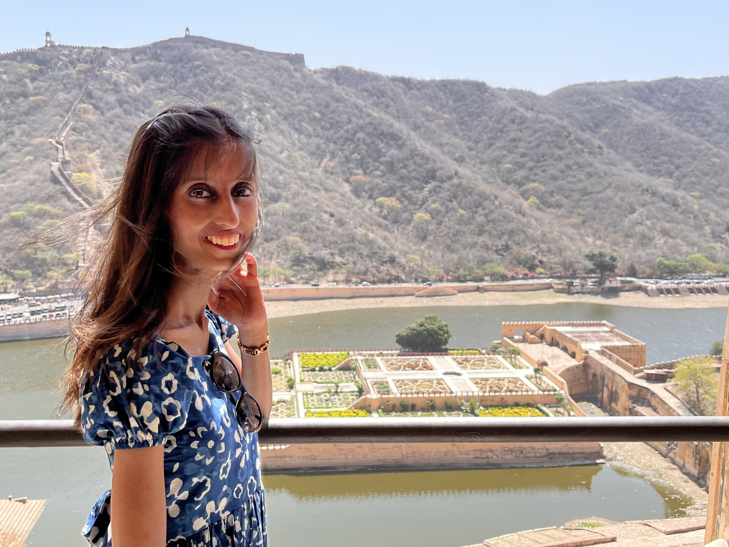 Nayanashree visiting Bada Bagh in Jaisalmer, Rajasthan