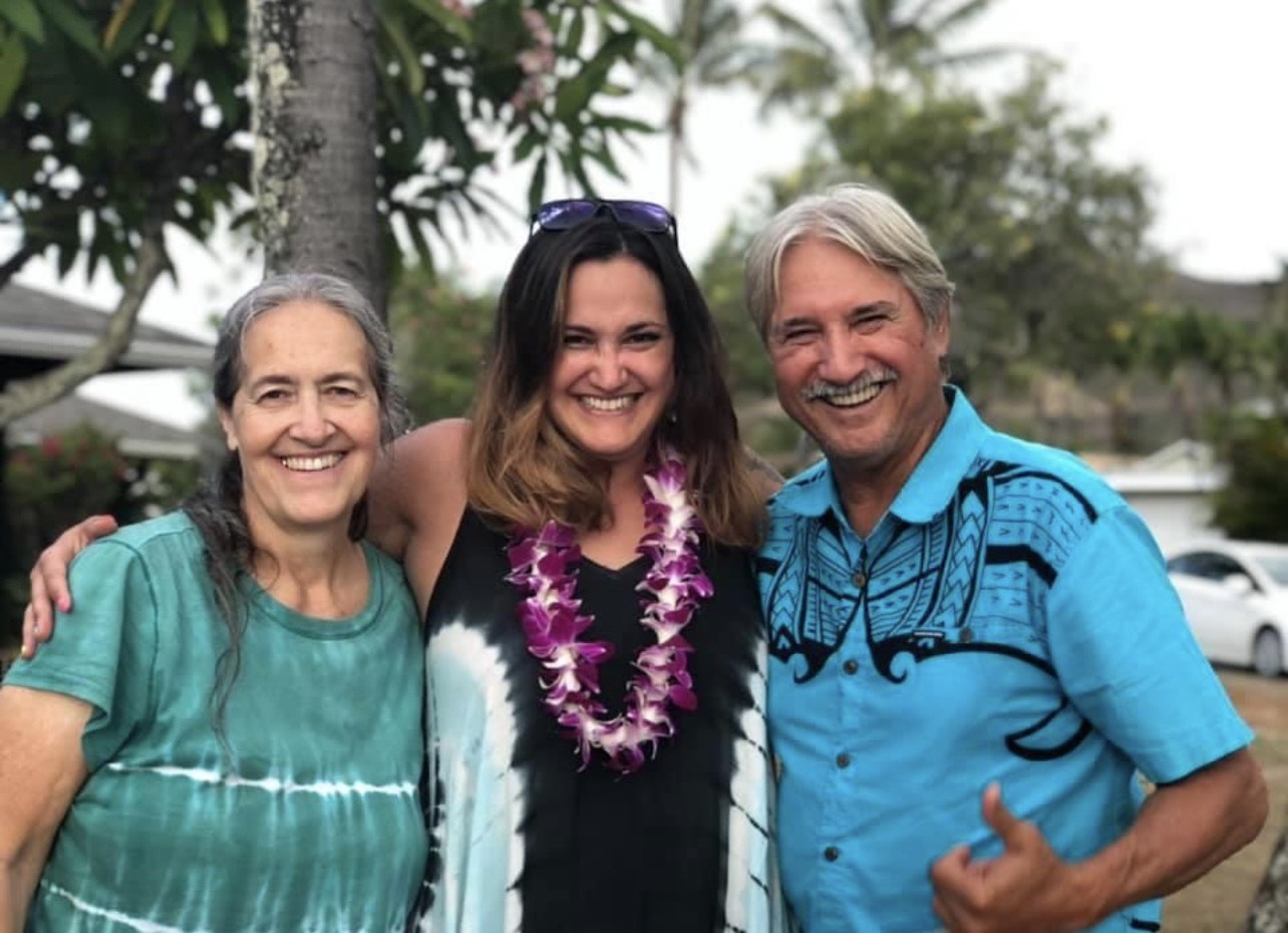 Sarah and her parents